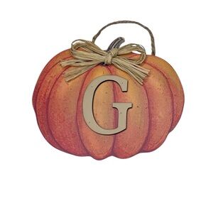 Ashland G Monogram Pumpkin Wall Decor